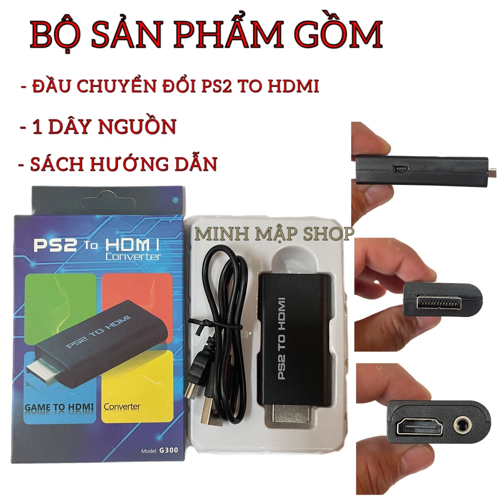Bộ thiết bị chuyển đổi cổng PS2 sang HDMI/PS2 to HDMI