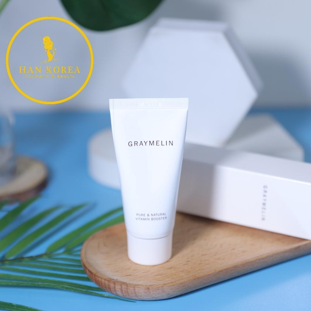 Set kem dưỡng Vitamin c Booster 50ml + Bột Vitamin c Power 12g, dưỡng trắng da, trẻ hóa da, mờ thâm sạm nám HÂN KOREA