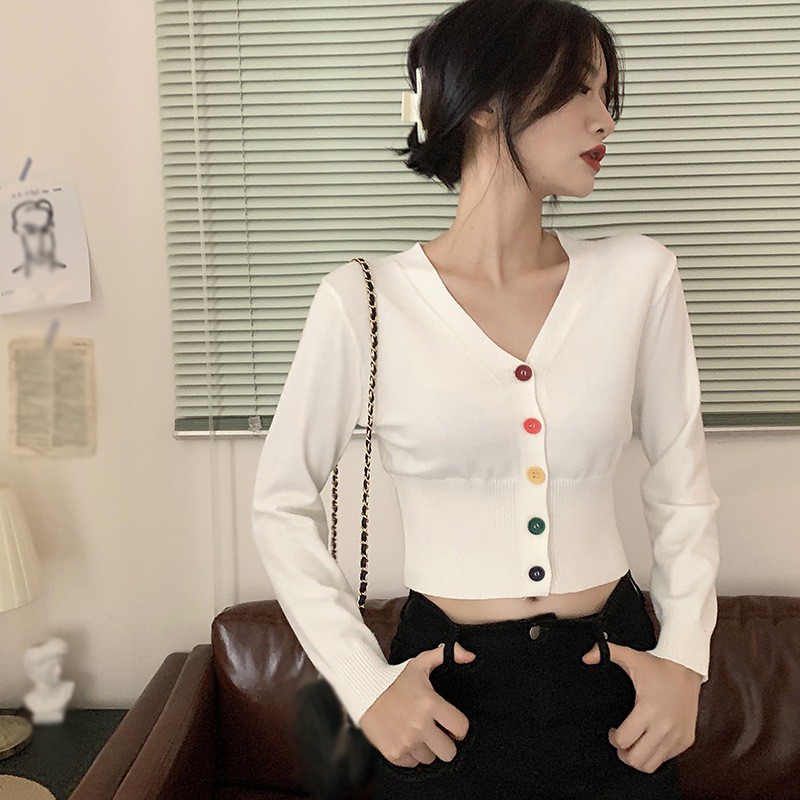 Áo Cardigan Dệt Kim Dáng Ôm Dễ Phối Đồ Cho Nữ | BigBuy360 - bigbuy360.vn