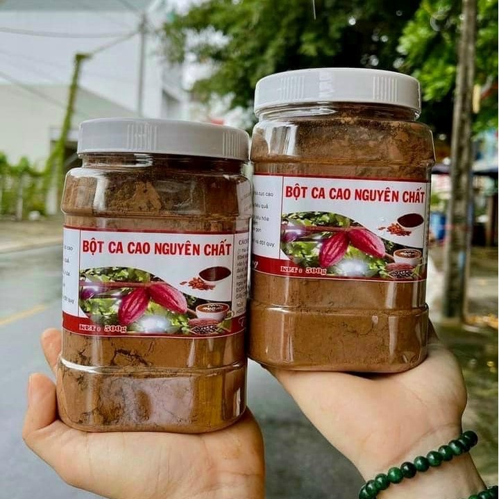 500GR Bột cacao Đắk Lắk nguyên chất NHII FOOD thực phẩm sạch nhà làm