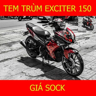 Tem Trùm Xe Exciter 150 Ex ( mẫu mới )