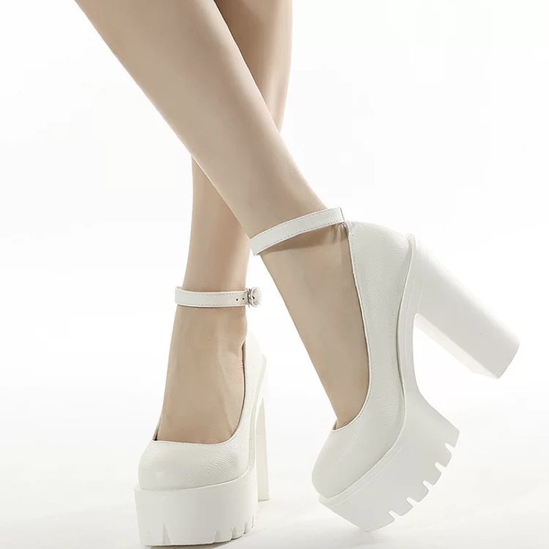 GIÀY MARY JANE ĐẾ CAO 13CM B274 QUAI MẢNHN