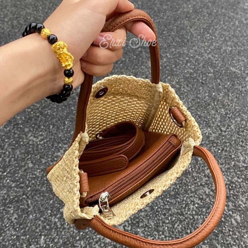 Oeteo Túi Xách Dệt Nghệ Thuật Thời Trang Nữ