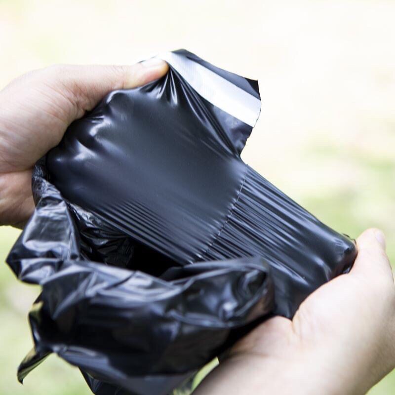 Túi đóng hàng niêm phong màu đen cỡ 23x35 ,28x42