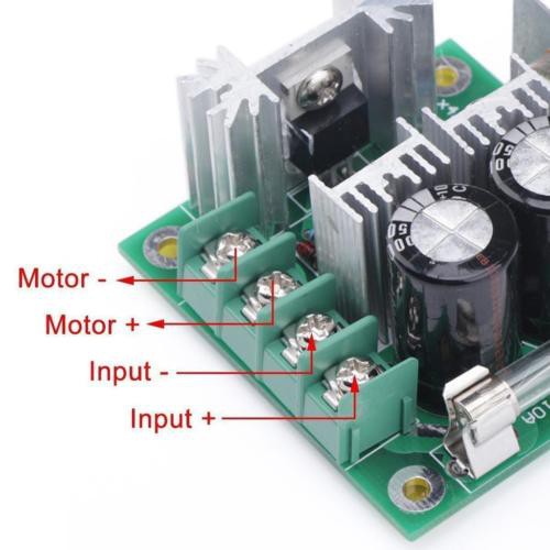 Mạch điều tốc động cơ PWM DC 12V-40V 10A, điều khiển tốc độ motor, chỉnh độ sáng đèn Led