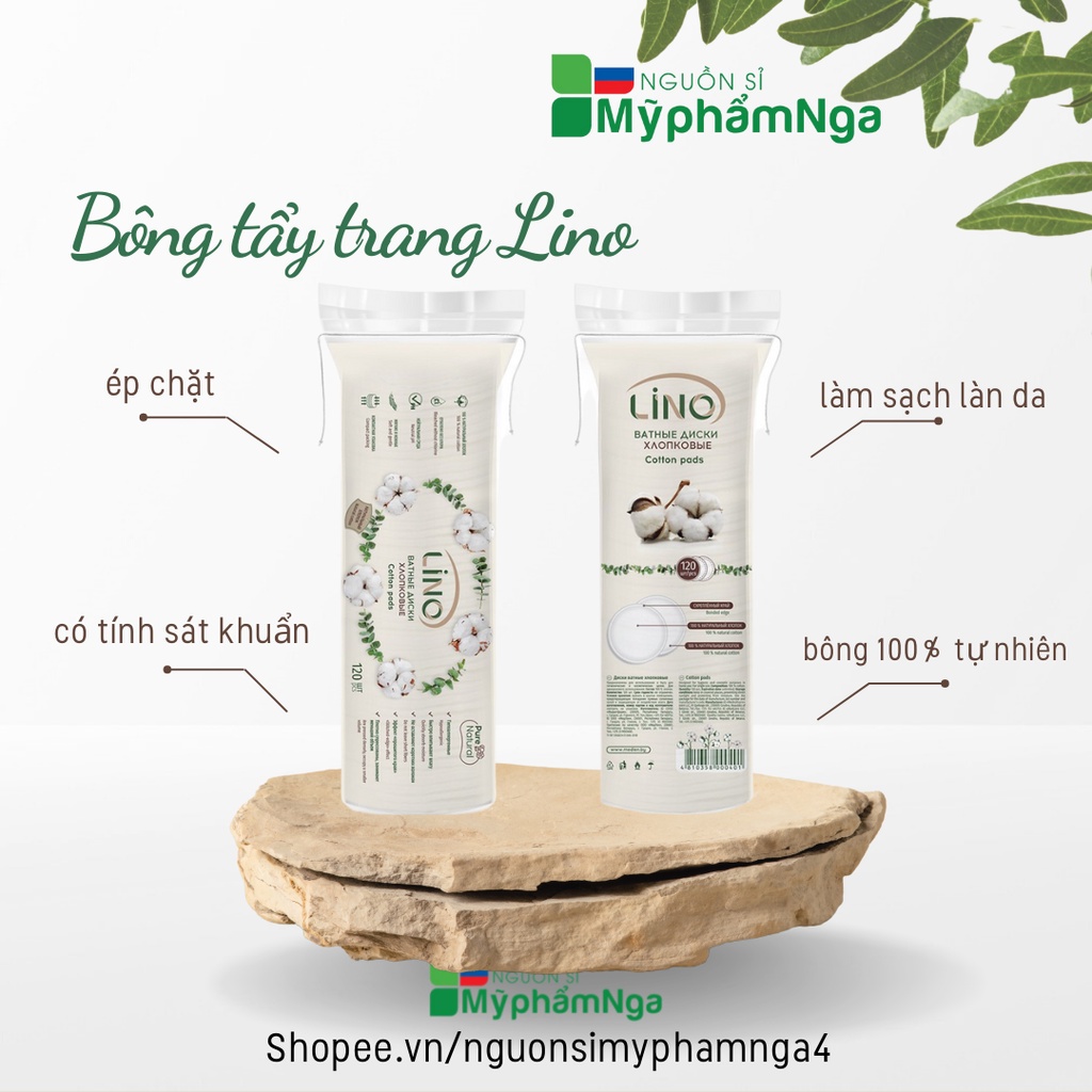 Bông tẩy trang Lino 120 miếng