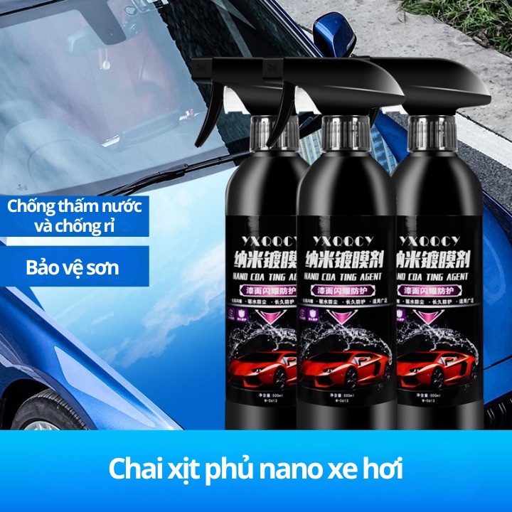 Chai Xịt Phủ Nano Xe Hơi - Bảo Vệ Sơn Xe Chống Thấm Nước Chống Nắng Chống Trầy Xước 6