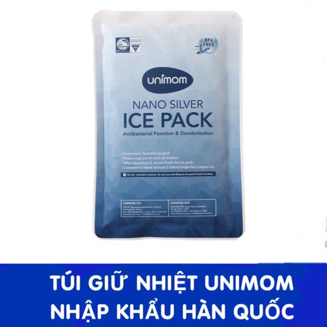 (Made in Korea) Túi đá khô diệt khuẩn giữ lạnh sữa Unimom UM871857