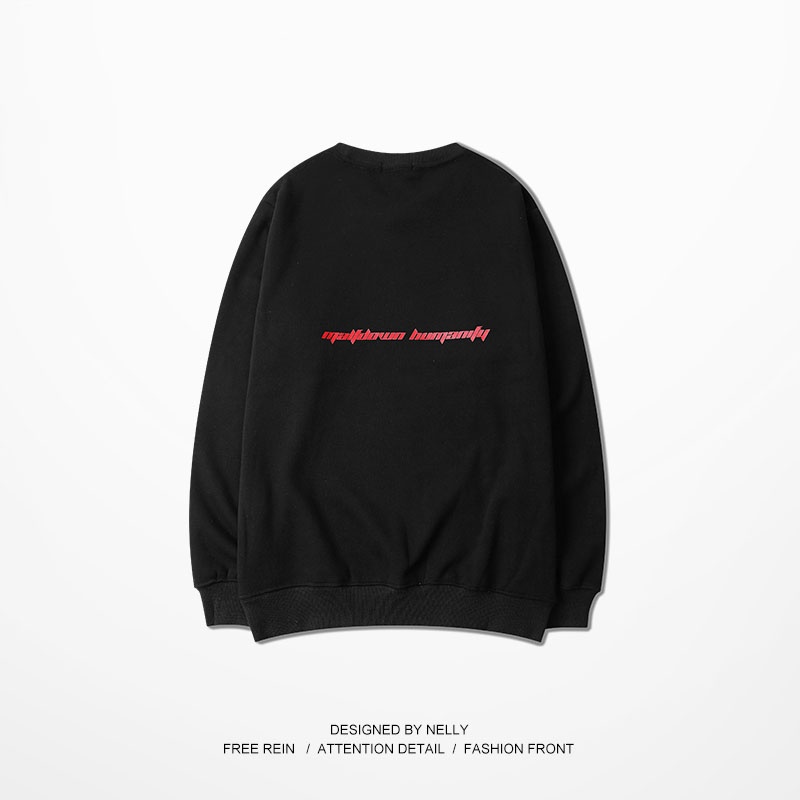 Áo sweater Nelly nỉ lót lông in hình "FUFURE VANQUARD" áo nỉ