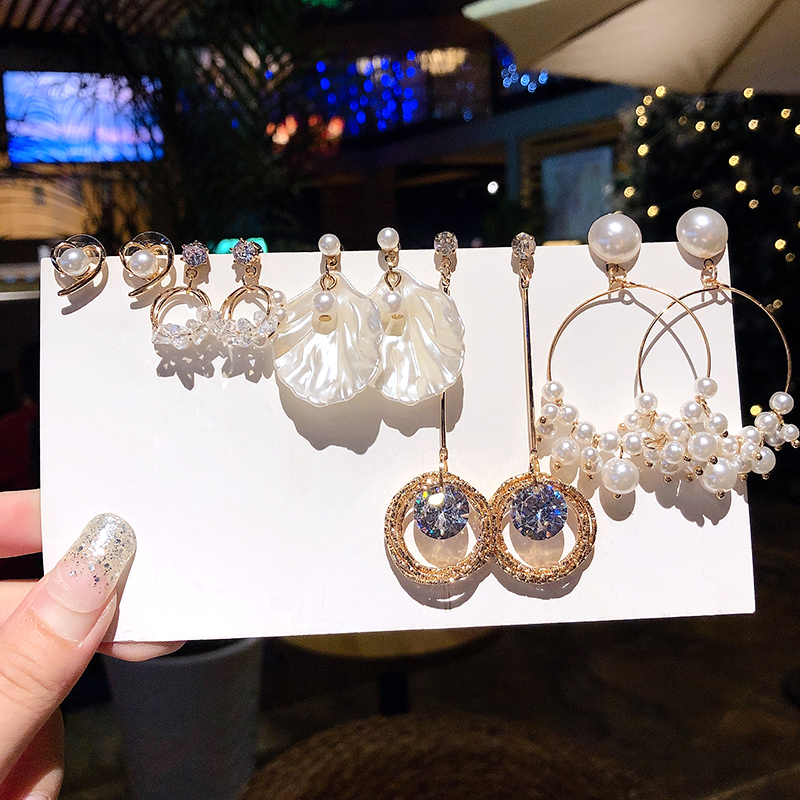 Bông tai dáng dài thiết kế mới thời trang theo phong cách Hàn Quốc 2020