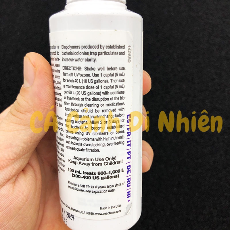 Seachem Pristine 100 ML - Vi sinh phân hủy cặn hữu cơ cho hồ cá