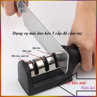 Dụng cụ mài dao kéo 3 cấp độ cầm tay Living C , mài dao nhanh bén siêu tiện lợi _M89