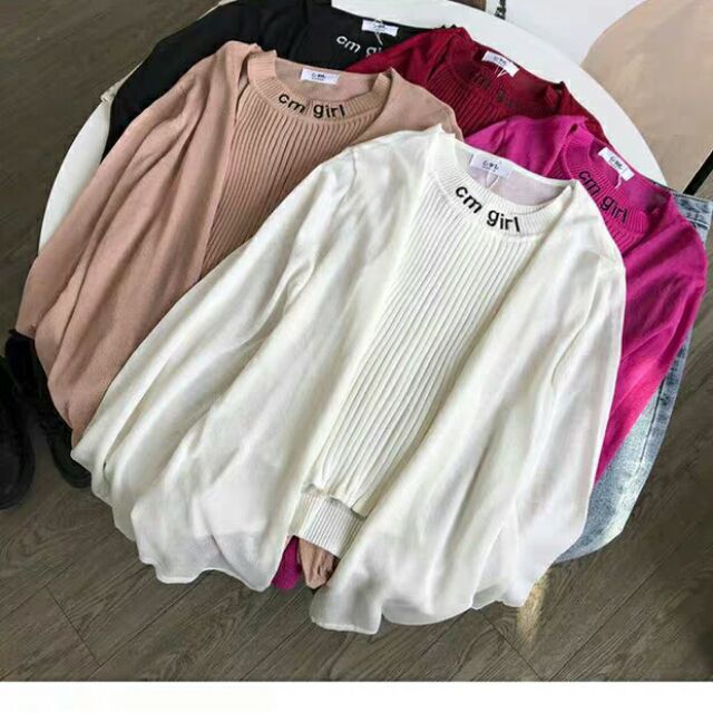Set áo len kèm khoác