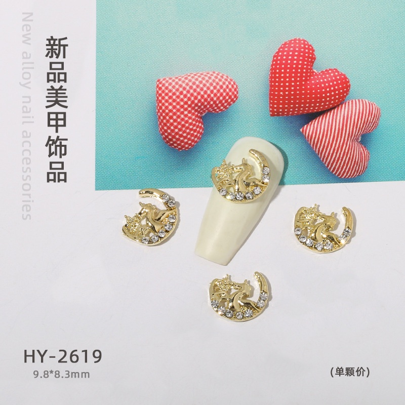 [Hàng mới về] Phụ kiện trang trí móng tay nghệ thuật nhiều mẫu xinh xắn thời trang tùy chọn