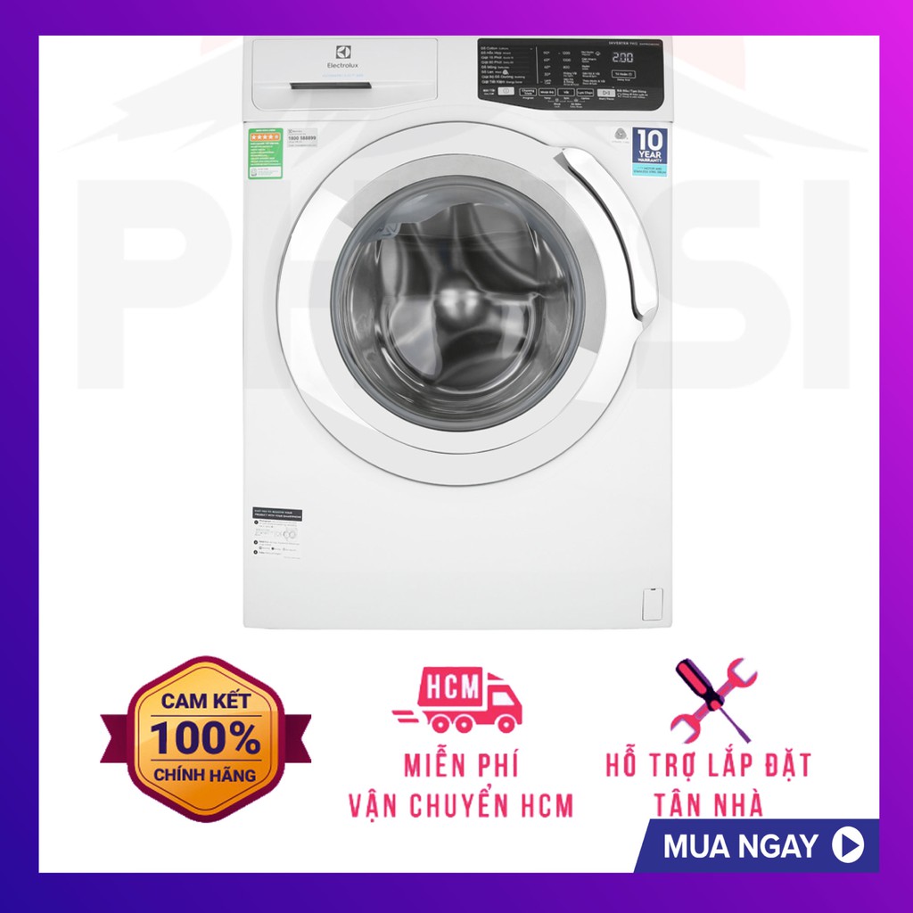 [Giao HCM] - Máy giặt Electrolux EWF9025BQWA, 9.0kg, Inverter - Hàng Chính Hãng