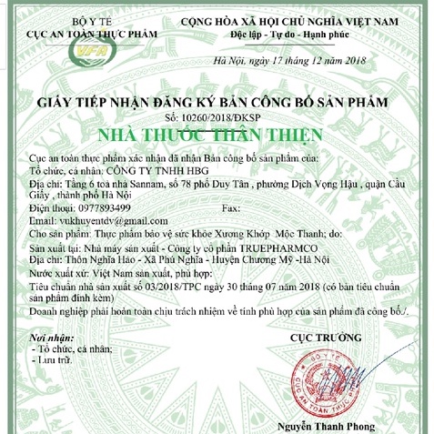 Xương khớp Mộc Thanh - Hỗ trợ các bệnh về xương khớp ( 60 viên)