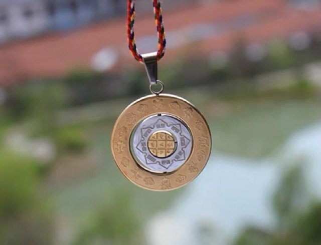 Mặt Đeo Linh phù Cửu Cung Văn Thù Bát Quái
