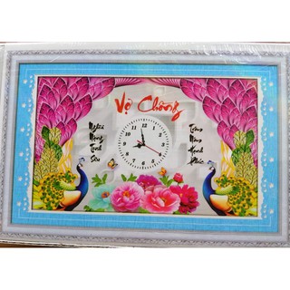 Tranh đính đá đồng hồ Vợ chồng LG1054