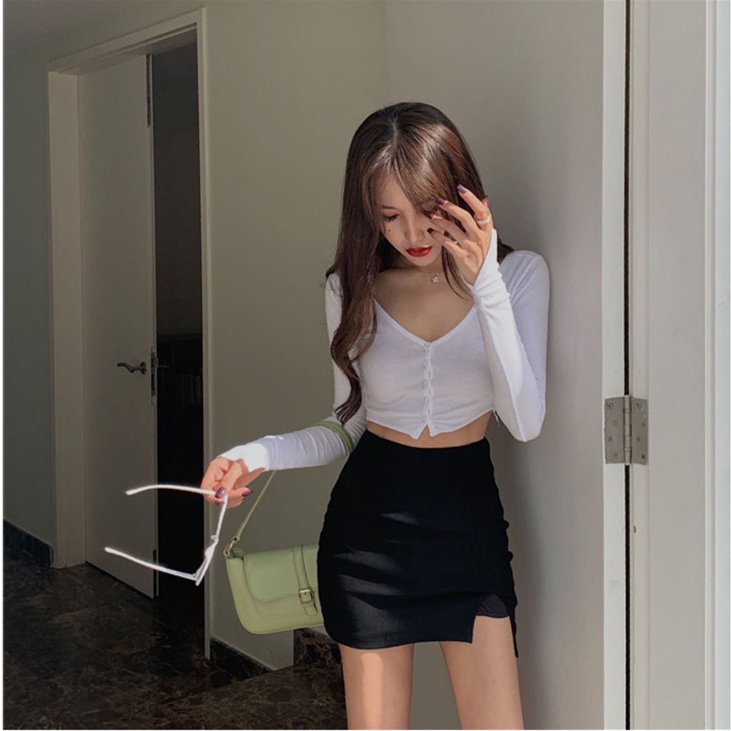 Áo thun nữ tay dài Emilyshop ulzzang