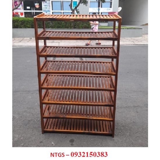 Thanh lý kệ dép gỗ 8 tầng cũ
