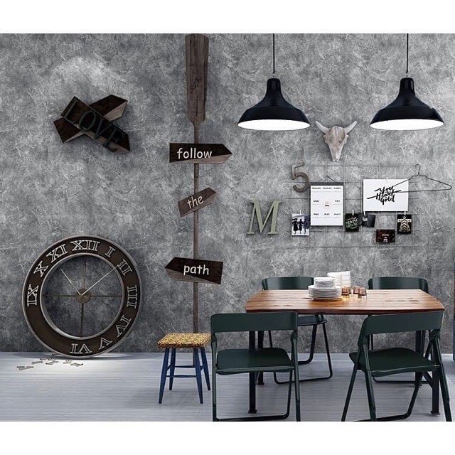 Giấy Dán Tường Xi Măng💖𝑭𝒓𝒆𝒆𝒔𝒉𝒊𝒑💖 Decal Dán Tường Phòng Ngủ Có Keo Sẵn