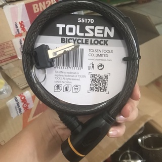Khoá dây cáp Tolsen 55170 - Bicycle lock