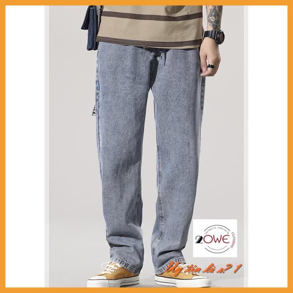 Quần jean, jeans Baggy, quần bò nam, dáng ống suông, rộng nam, TR01 phong cách hàn quốc  Hàng Loại 1- Chất đẹp