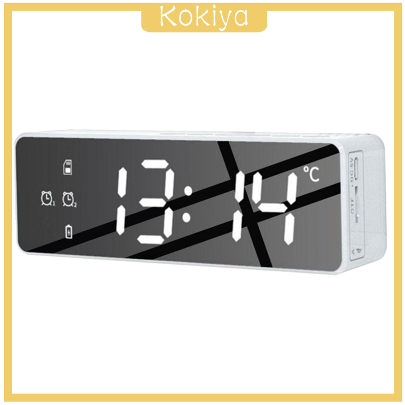 [KOKIYA]Bluetooth Speaker Large Display with Timer USB TF Card Desktop Bedside