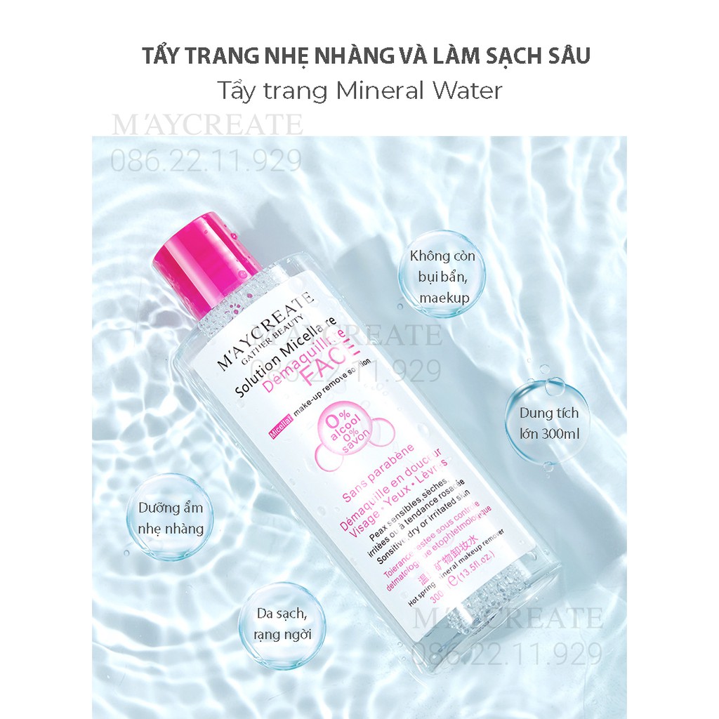 Tẩy Trang Maycreate 300ml Hàng Nội Địa Trung. | BigBuy360 - bigbuy360.vn