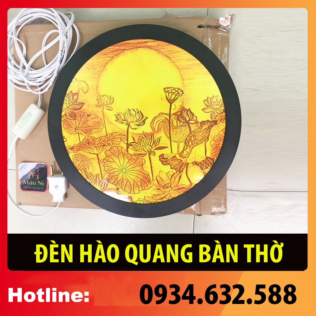 in trúc chỉ, khung sắt, Đường kính 30cm (đặt tượng thờ cao 25cm đến 40cm)