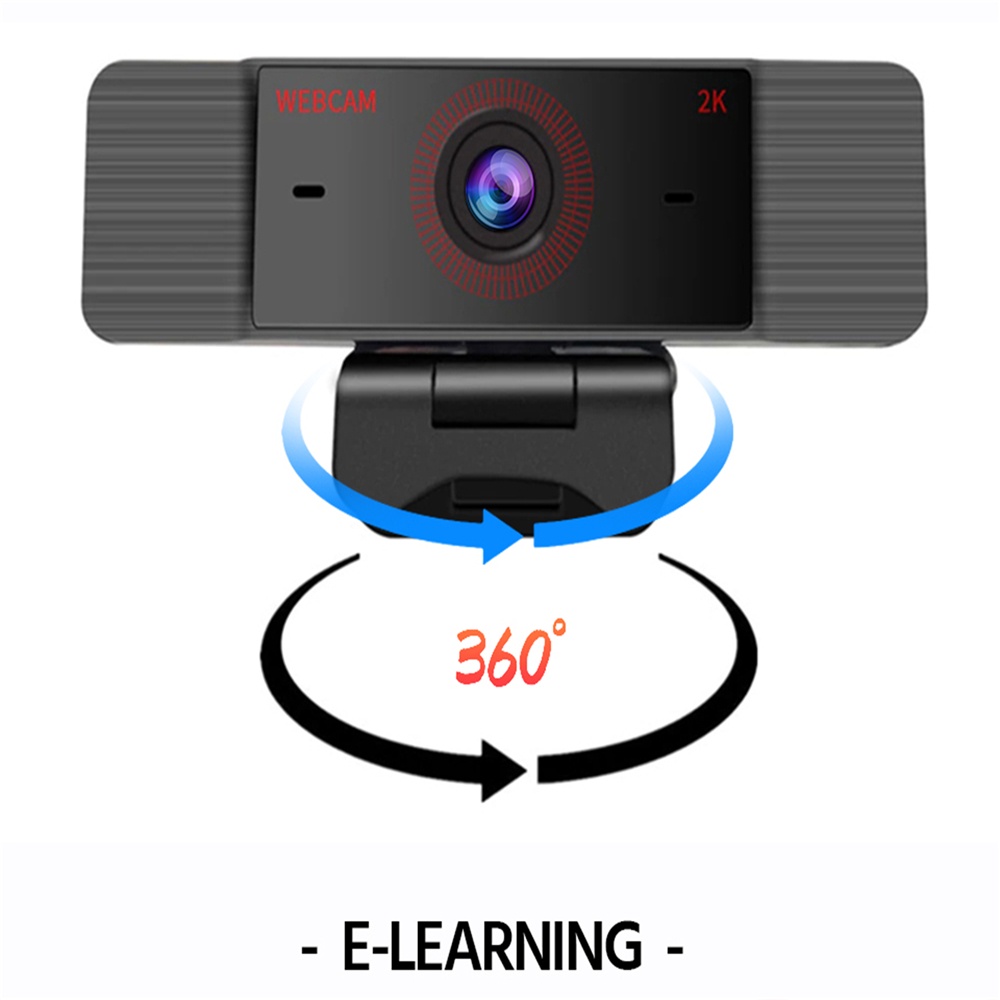 Webcam Mini TONIERS / Full HD 2K có thể xoay linh hoạt kèm Mic cho laptop | BigBuy360 - bigbuy360.vn