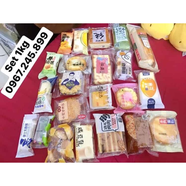 Set 1kg bánh mix Đài Loan