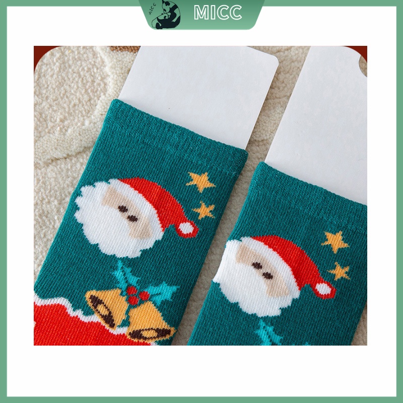Set 5 Đôi Vớ Cotton Họa Tiết Giáng Sinh Hoạt Hình Thời Trang Thu Đông Cho Bé 1-12 Tuổi 2022