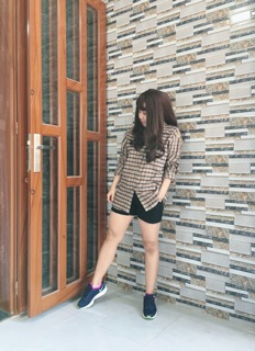Áo sơ mi oversize caro