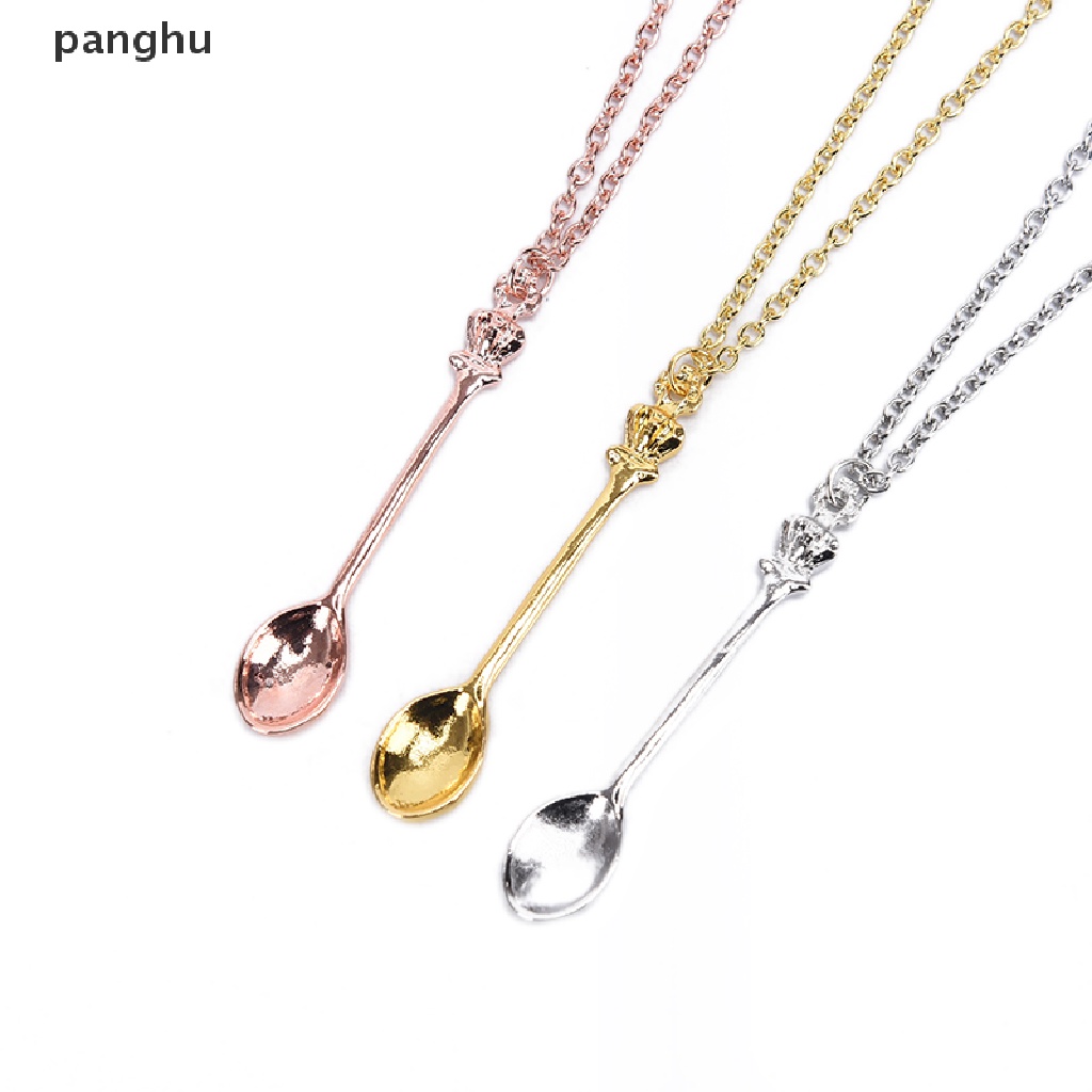 Vòng cổ Hợp Kim Mặt Hình Muỗng Trà Nhỏ Thời Trang Cho Nữ