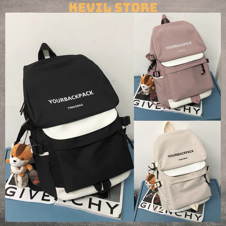 Cặp Đi Học ♥️FreeShip♥️ Balo Unisex Ulzzang Local Brand Trẻ Trung Chống Nước BL06