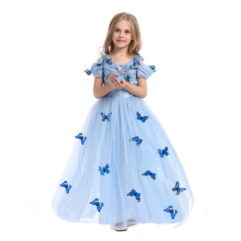Đầm Hóa Trang Công Chúa Anna Elsa Cho Bé Gái