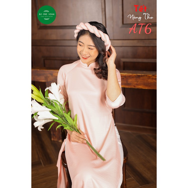 [Mã AT6] Áo Dài Lụa Tây Thi Hồng
