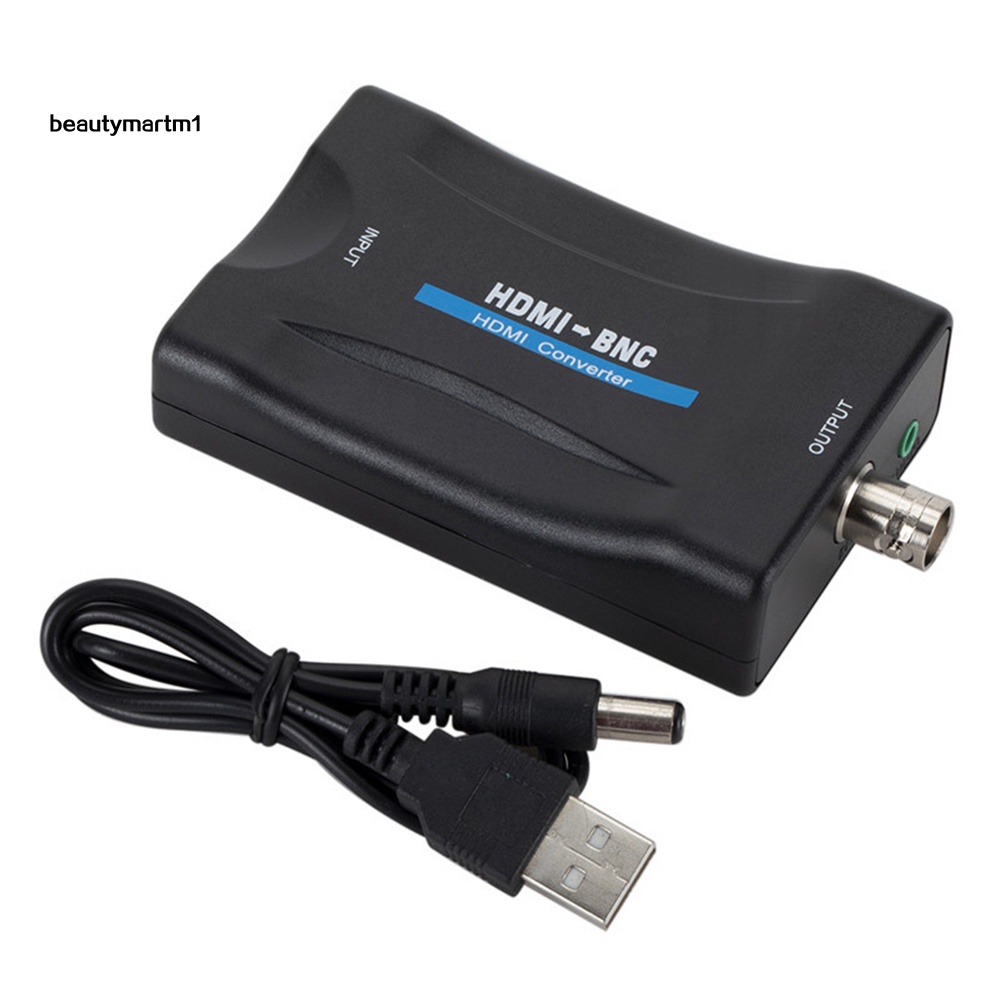 (Shop Amart) Bộ Chuyển Đổi HDMI-compatible Sang BNC Video PAL NTSC Có Cáp