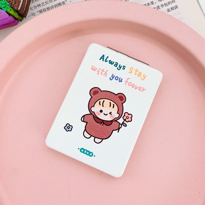 Gương Cầm Tay Mini Đậy Nắp