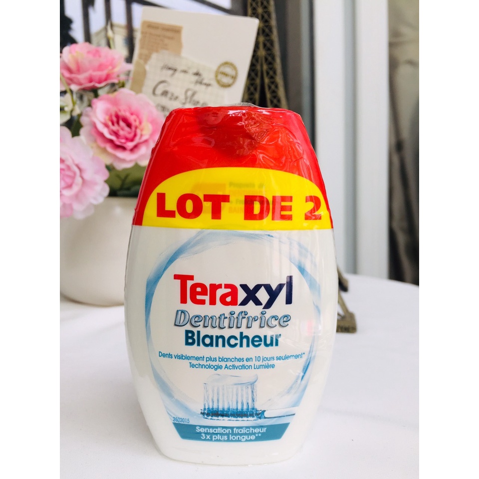 Kem đánh răng TERAXYL 2en1 Blancheur 75ml - nội địa Pháp