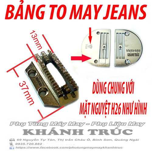 Răng cưa 4 cầu dùng cho mặt nguyệt H26 - 150792 may jeans máy may công nghiệp 1kim