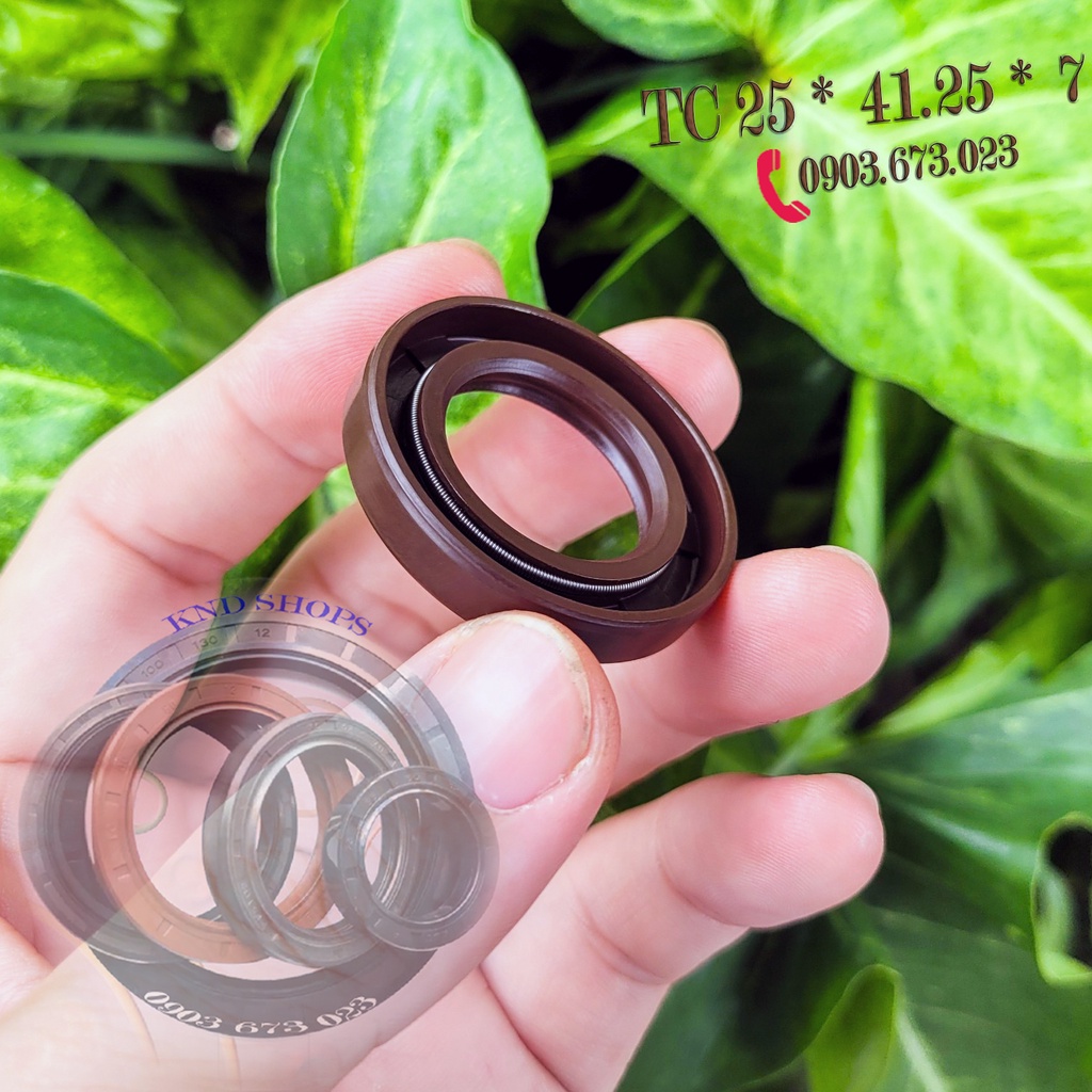 Phốt dầu TC 25x41.25 ,Phớt chặn nhớt cho phụ tùng xe máy và trục cơ cốt máy máy đầm tôm | KND Shops