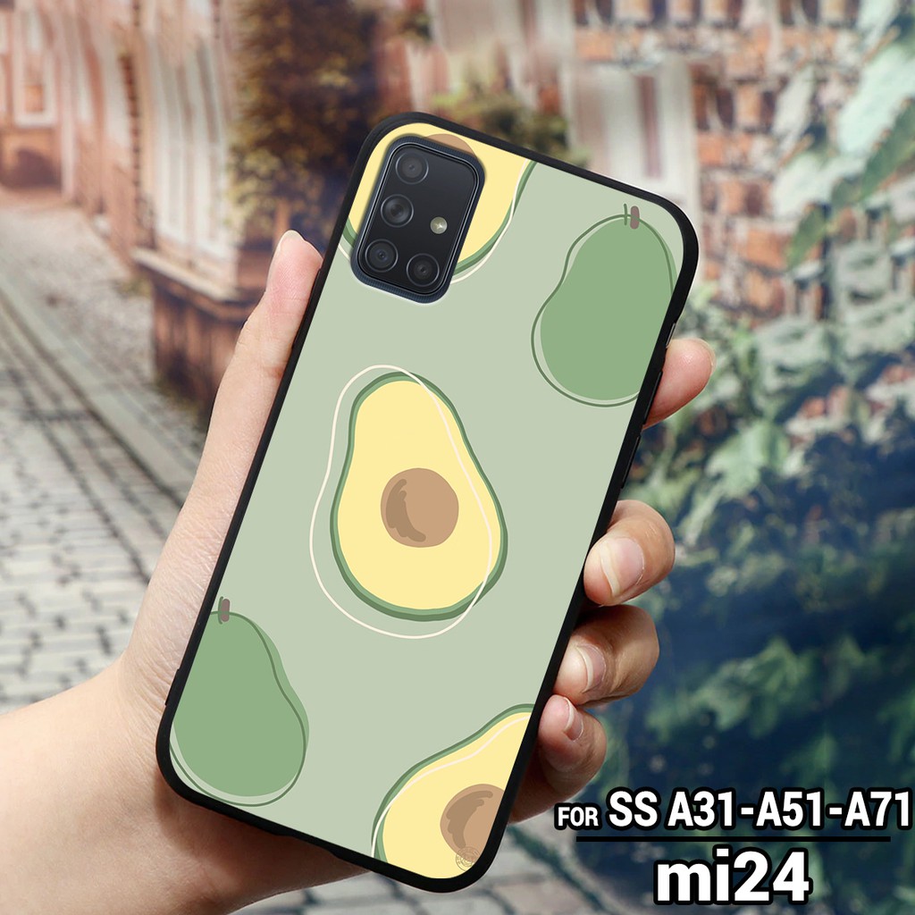 Ốp lưng SAMSUNG GALAXY A31 - A51 - A71 - M51 - A12 in hình trái bơ hoa quả xanh tươi