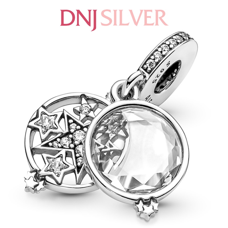 [Hàng cao cấp] Charm bạc 925 cao cấp, hàng chuẩn bạc - Charm Magnified Star Double thích hợp để mix vòng tay charm