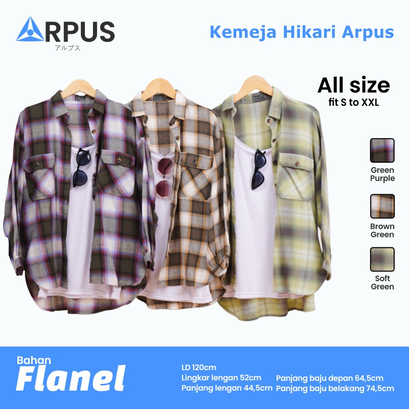 Hikari Áo Sơ Mi Flannel Dày Có Túi - Áo Sơ Mi Jumbo Phong Cách Hàn Quốc Mới Nhất - Áo Sơ Mi - Quà Tặng Cho Nữ