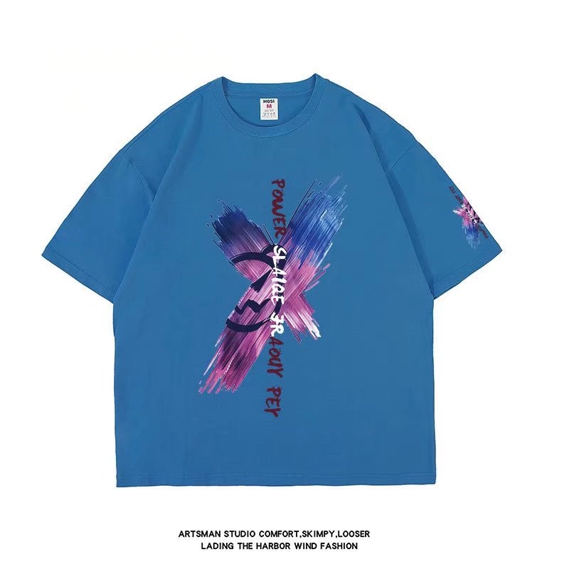 Áo Thun Nam Tay Ngắn Phong Cách Hip Hop Đường Phố Size M-8XL