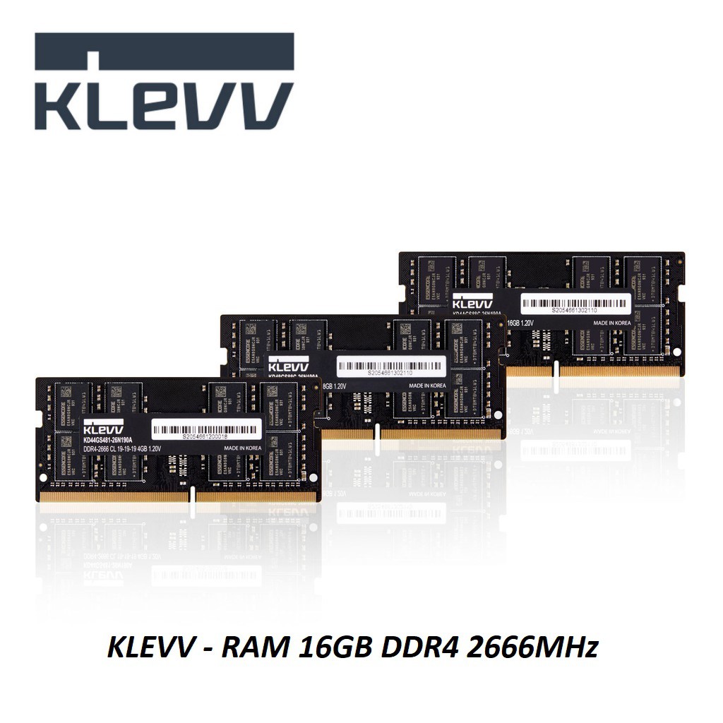 KLEVV - RAM 16GB DDR4 2666MHz cho Laptop