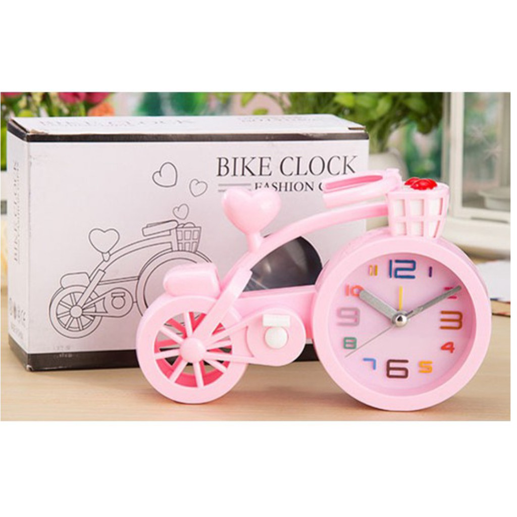 Đồng Hồ Báo Thức Để Bàn Hình Xe Đạp
