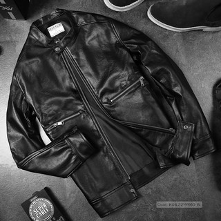 [Hàng Cao Cấp Chính Hãng] Áo Khoác Da Nam Basic CEFFYLO Sở Hữu Chất Liệu Da PU Cao Cấp Không Nổ Áo Hàng Hãng Phân Phối